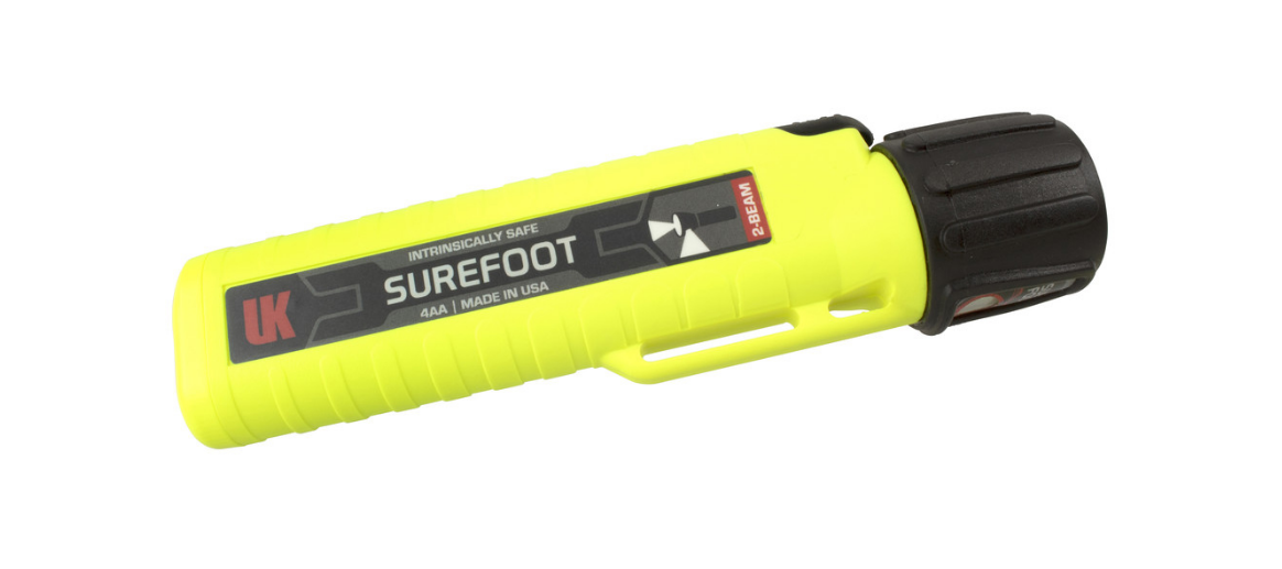 Bild von DÖNGES Helmlampe UK 4AA eLED Surefoot, mit Frontschalter, Batterien, auf Blister