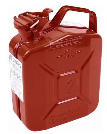 Bild von DÖNGES Stahlblech-Benzinkanister, 5 ltr., rot