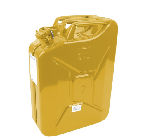 Bild von DÖNGES Stahlblech-Benzinkanister, gelb, 20 ltr.