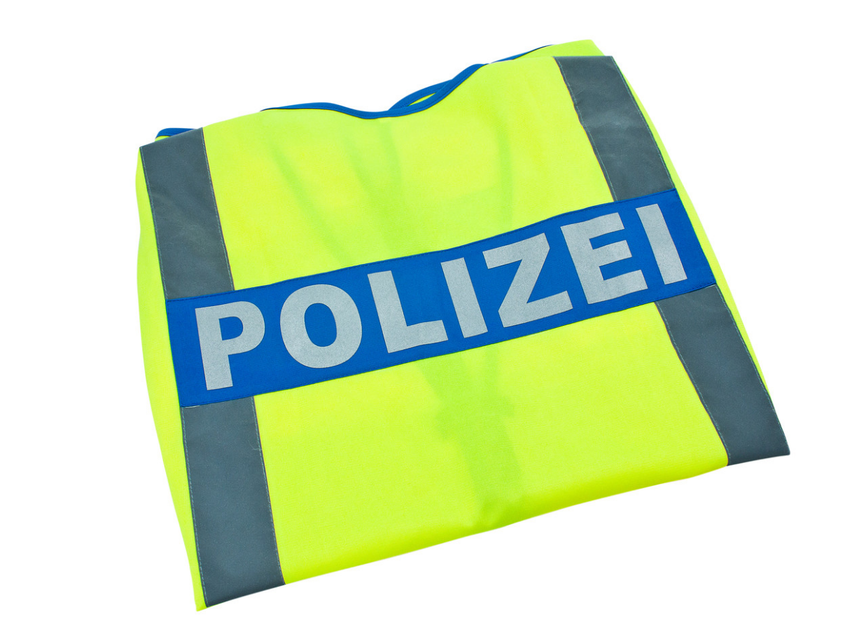 Bild von DÖNGES Signalweste, Polizei (vorne + hinten), gelb/blau