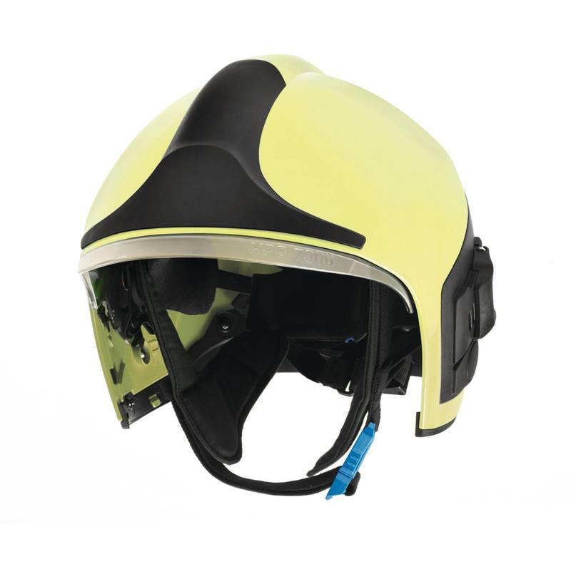 Bild von DRÄGER Feuerwehrhelm HPS 7000 Basic mit mattschwarzer Frontplatte, nachleuchtend, Gr. 1 (52 - 60 cm)